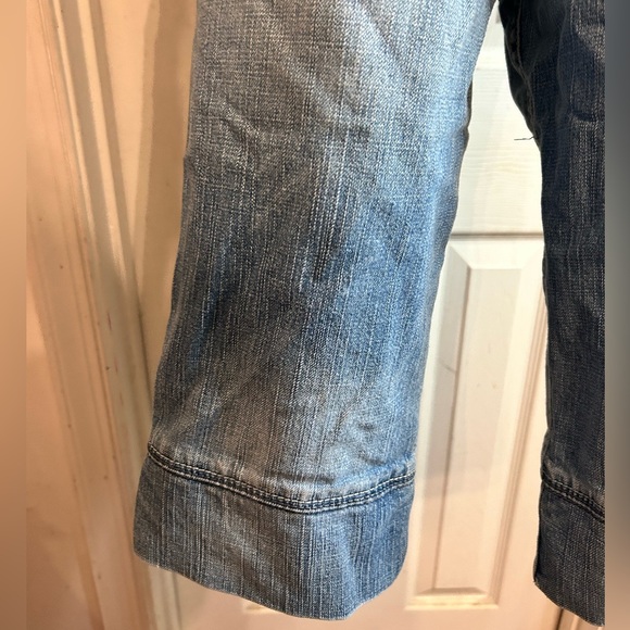 INDUSTRIAL COTTON DENIM CROP CAPRI SHORTS JUNIORS SIZE 11 - Picture 6 of 7